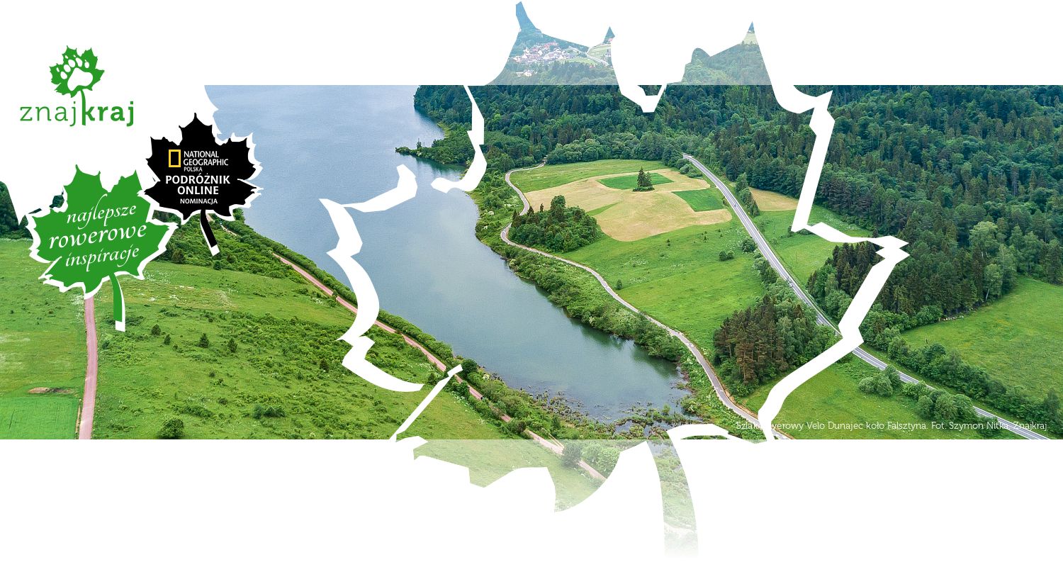 Szlak rowerowy Velo Dunajec koło Falsztyna