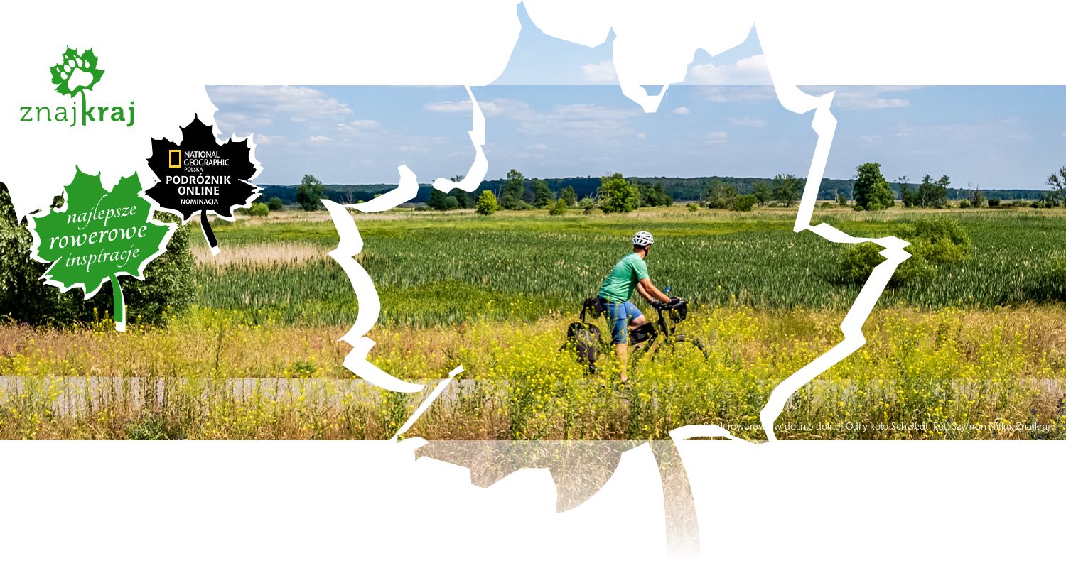 Szlak rowerowy w dolinie dolnej Odry koło Schwedt