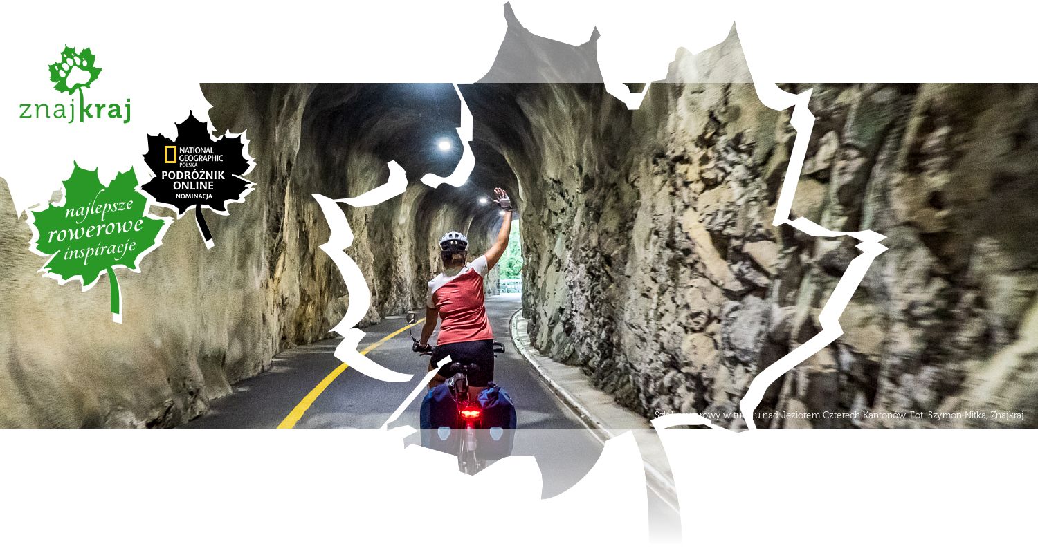 Szlak rowerowy w tunelu nad Jeziorem Czterech Kantonów