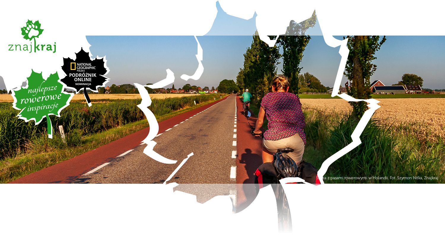 Szosa z pasami rowerowymi w Holandii