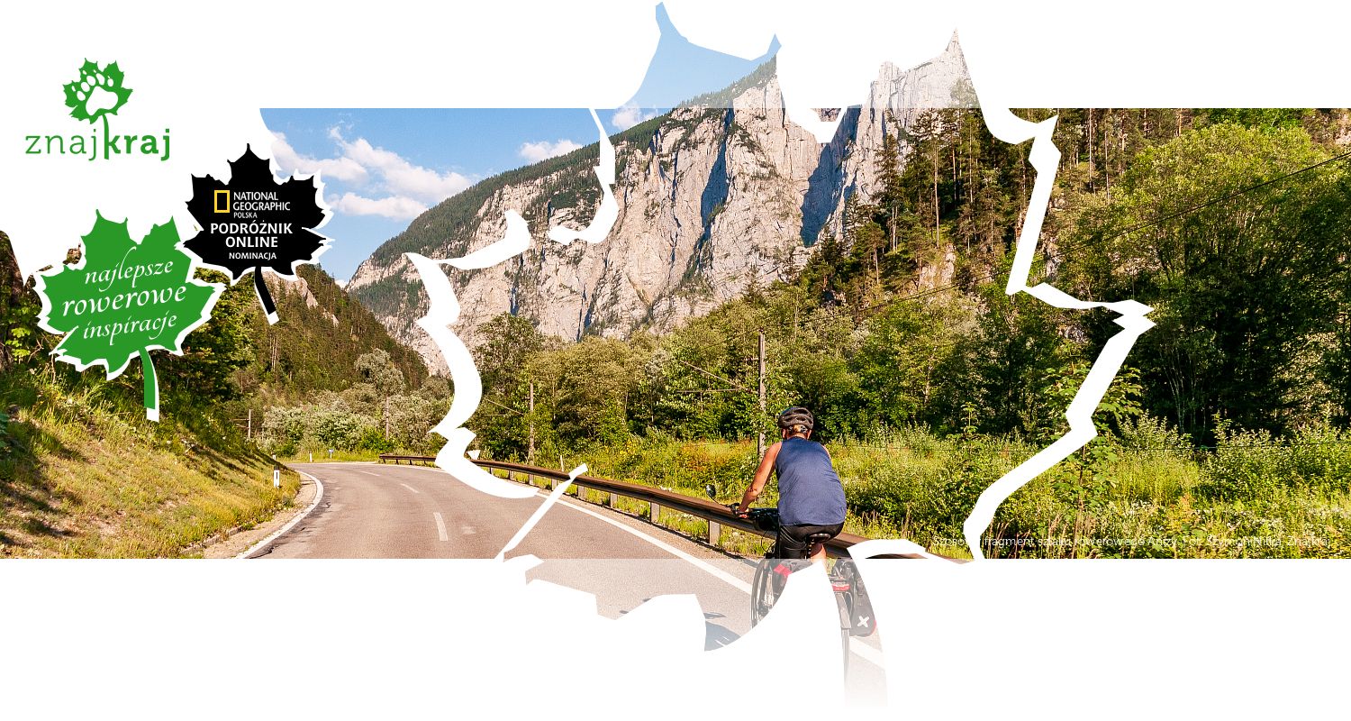 Szosowy fragment szlaku rowerowego Anizy