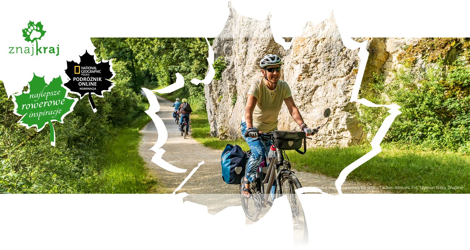 Szutrowa droga rowerowa na szlaku Tauber-Altmühl