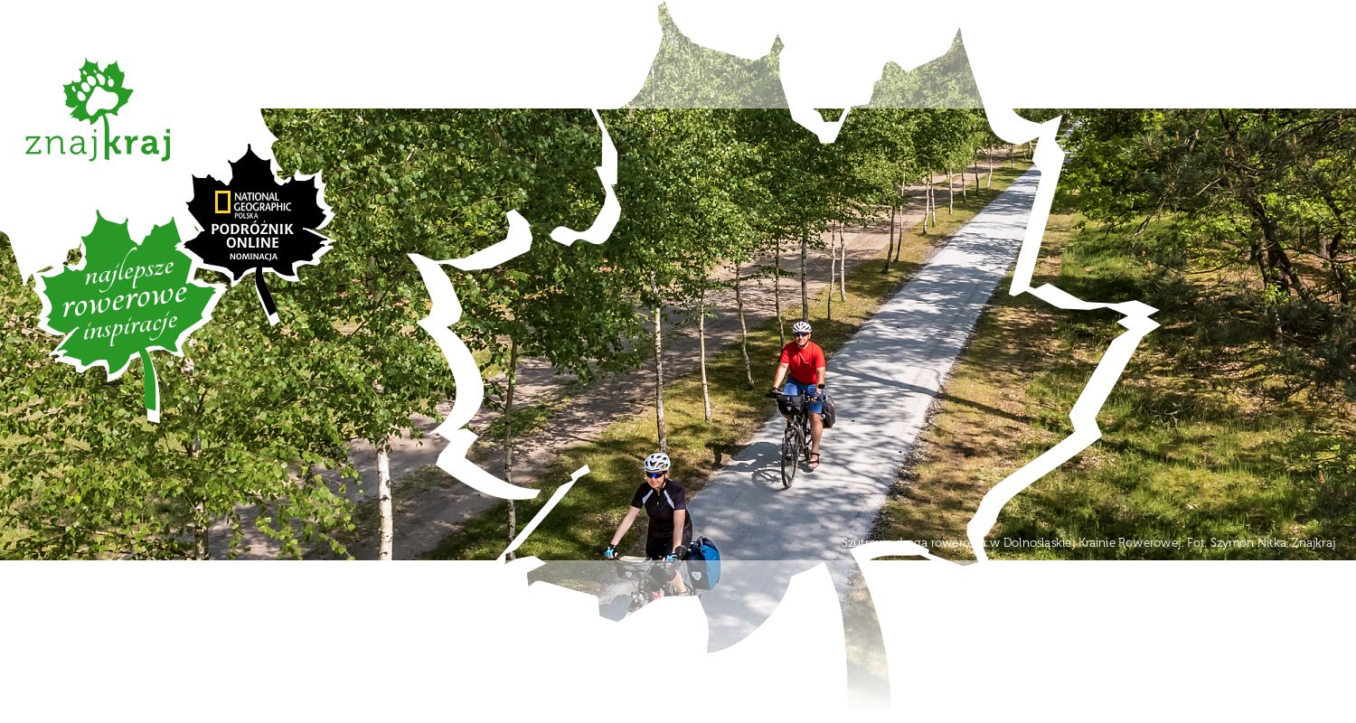 Szutrowa droga rowerowa w Dolnośląskiej Krainie Rowerowej