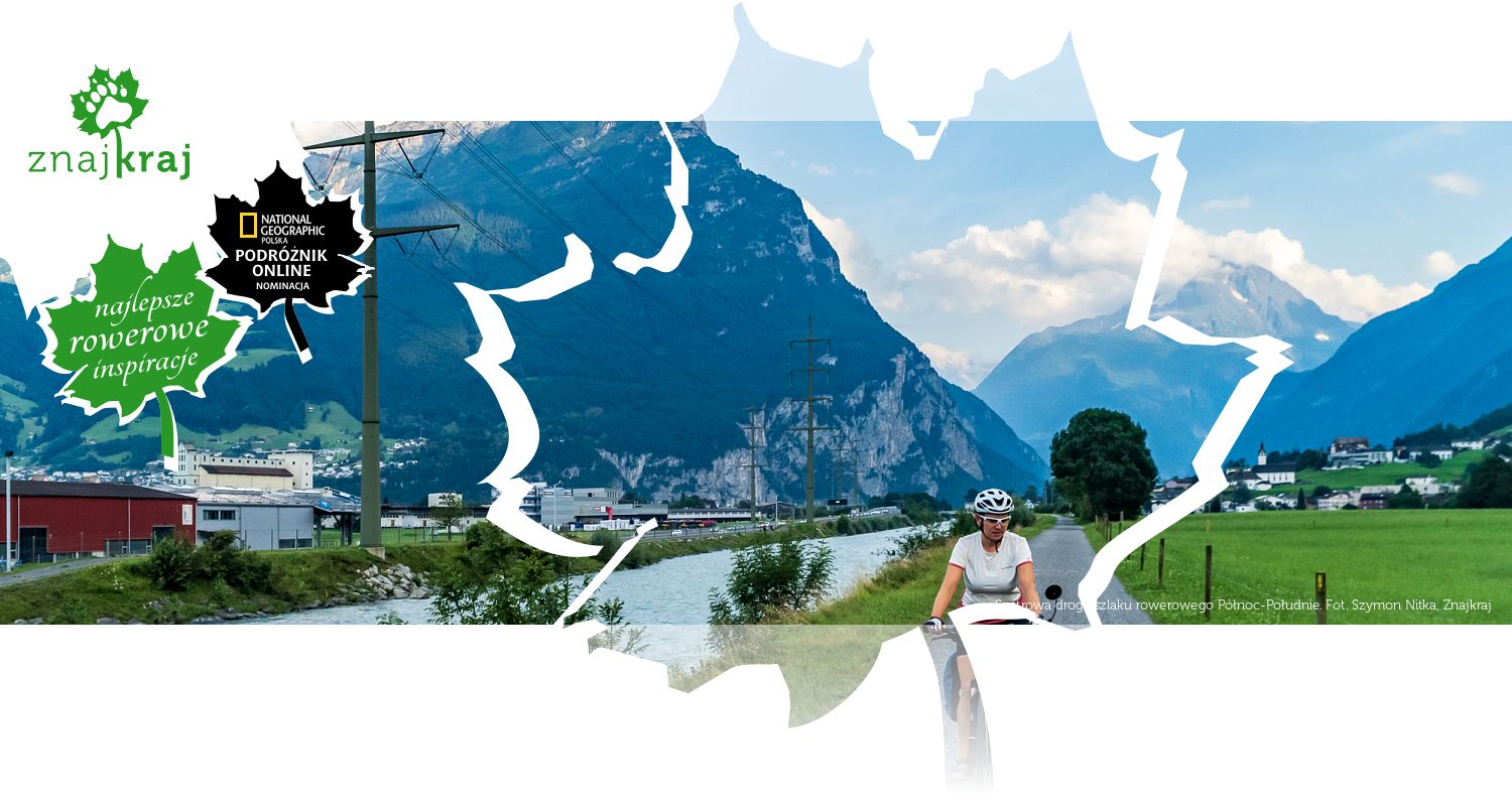 Szutrowa droga szlaku rowerowego Północ-Południe