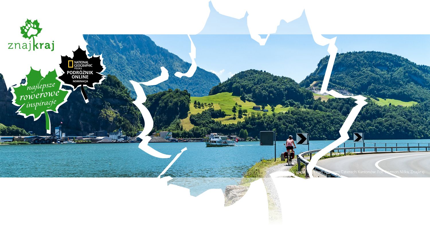 Szutrowy single track nad Jeziorem Czterech Kantonów