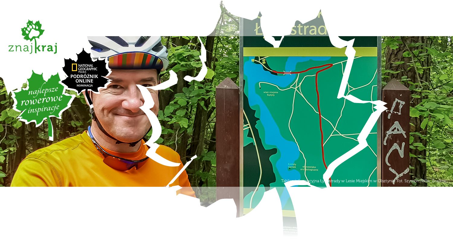 Tablica informacyjna Łynostrady w Lesie Miejskim w Olsztynie