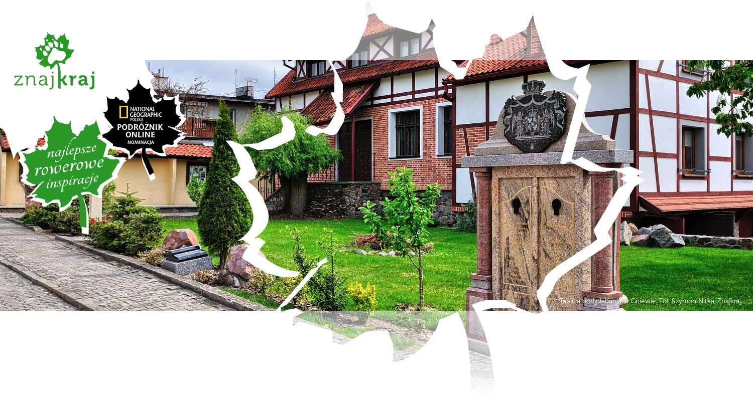 Tablica pod plebanią w Gniewie