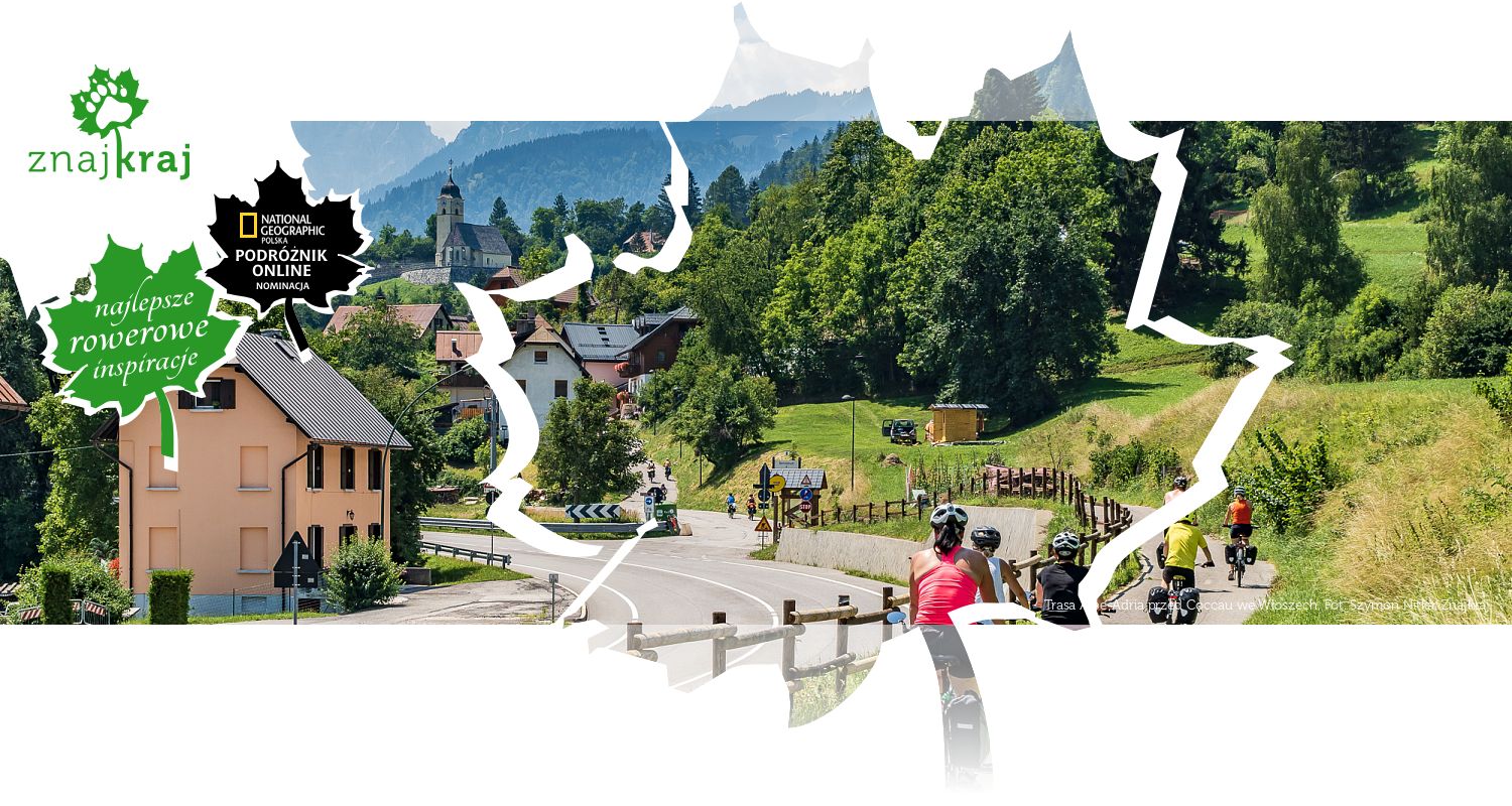 Trasa Alpe-Adria przed Coccau we Włoszech