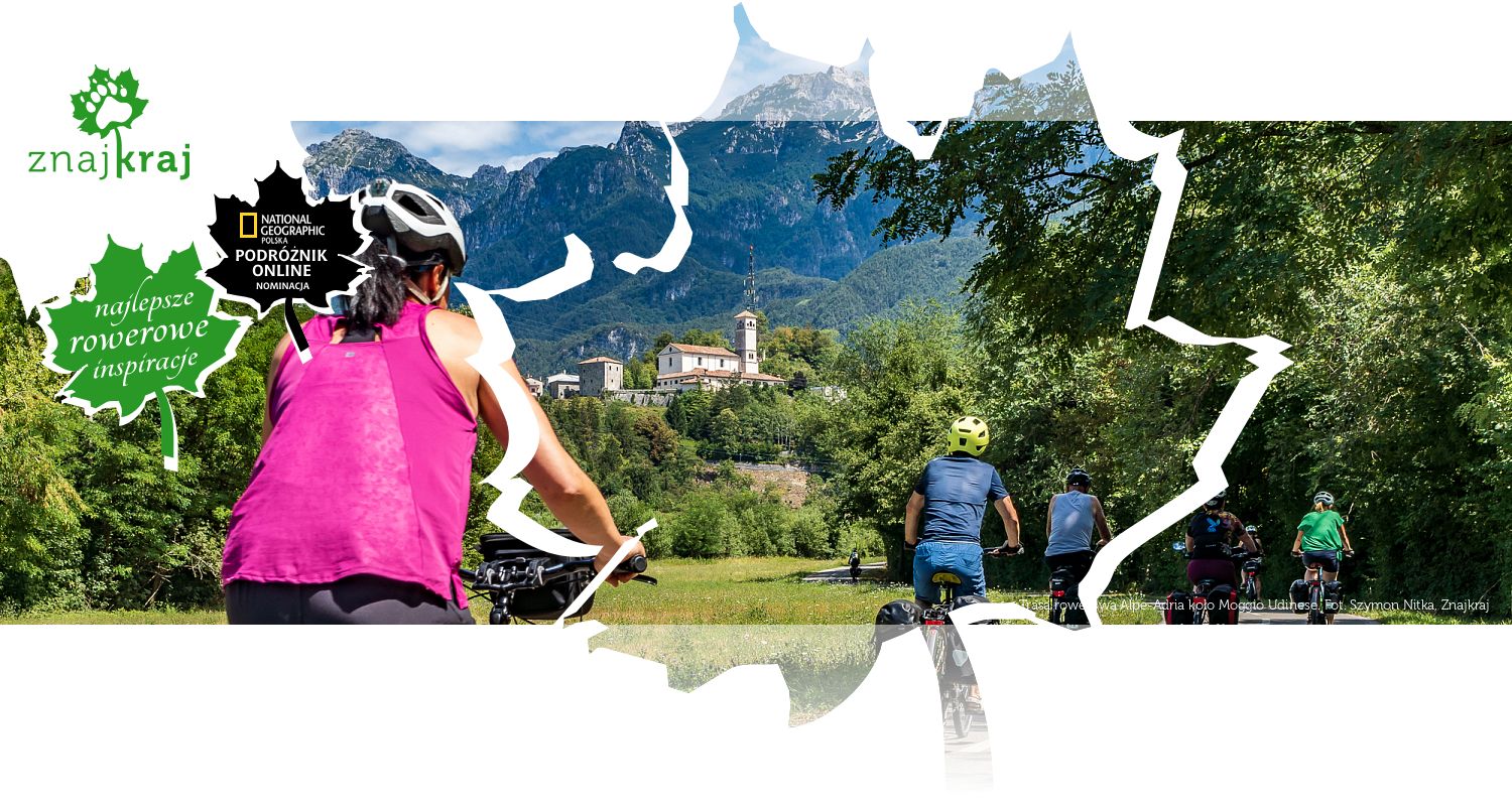 Trasa rowerowa Alpe-Adria koło Moggio Udinese