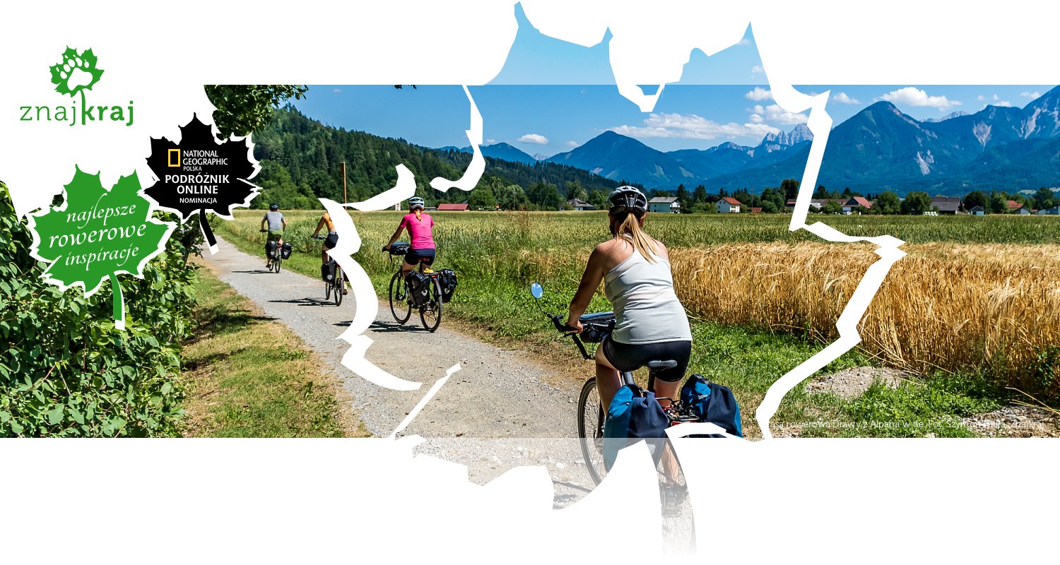Trasa rowerowa Drawy z Alpami w tle