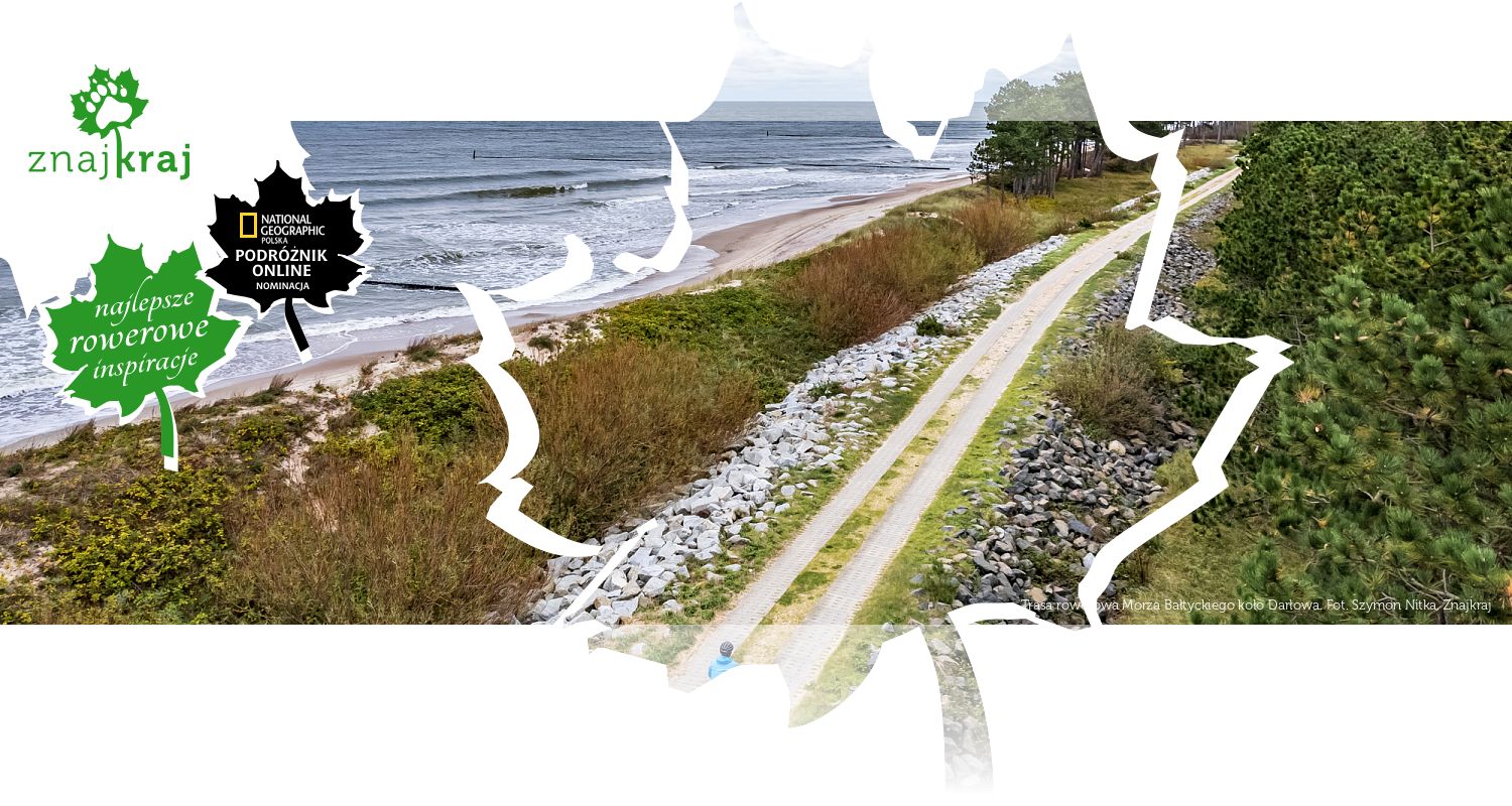 Trasa rowerowa Morza Bałtyckiego koło Darłowa