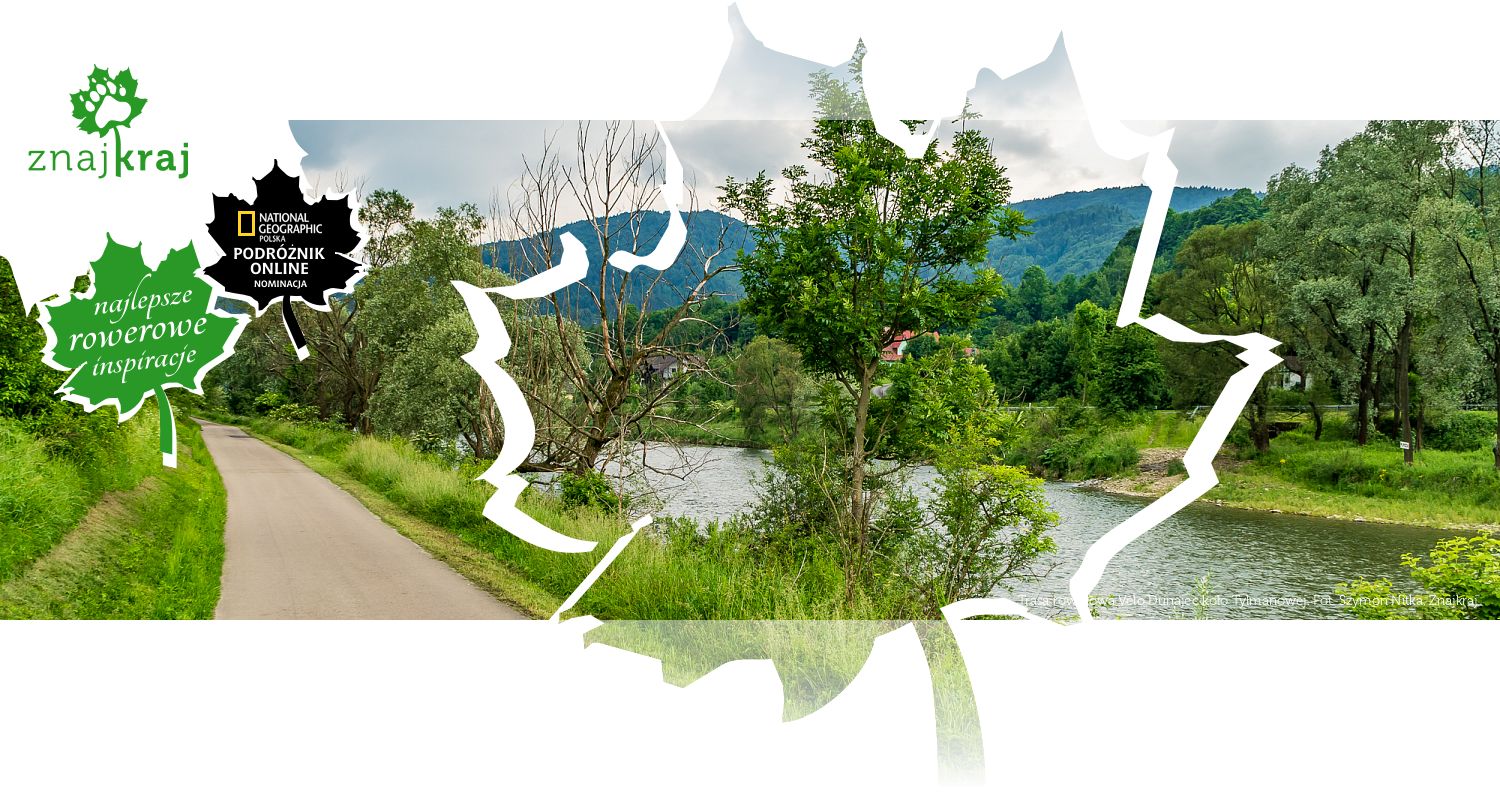Trasa rowerowa Velo Dunajec koło Tylmanowej