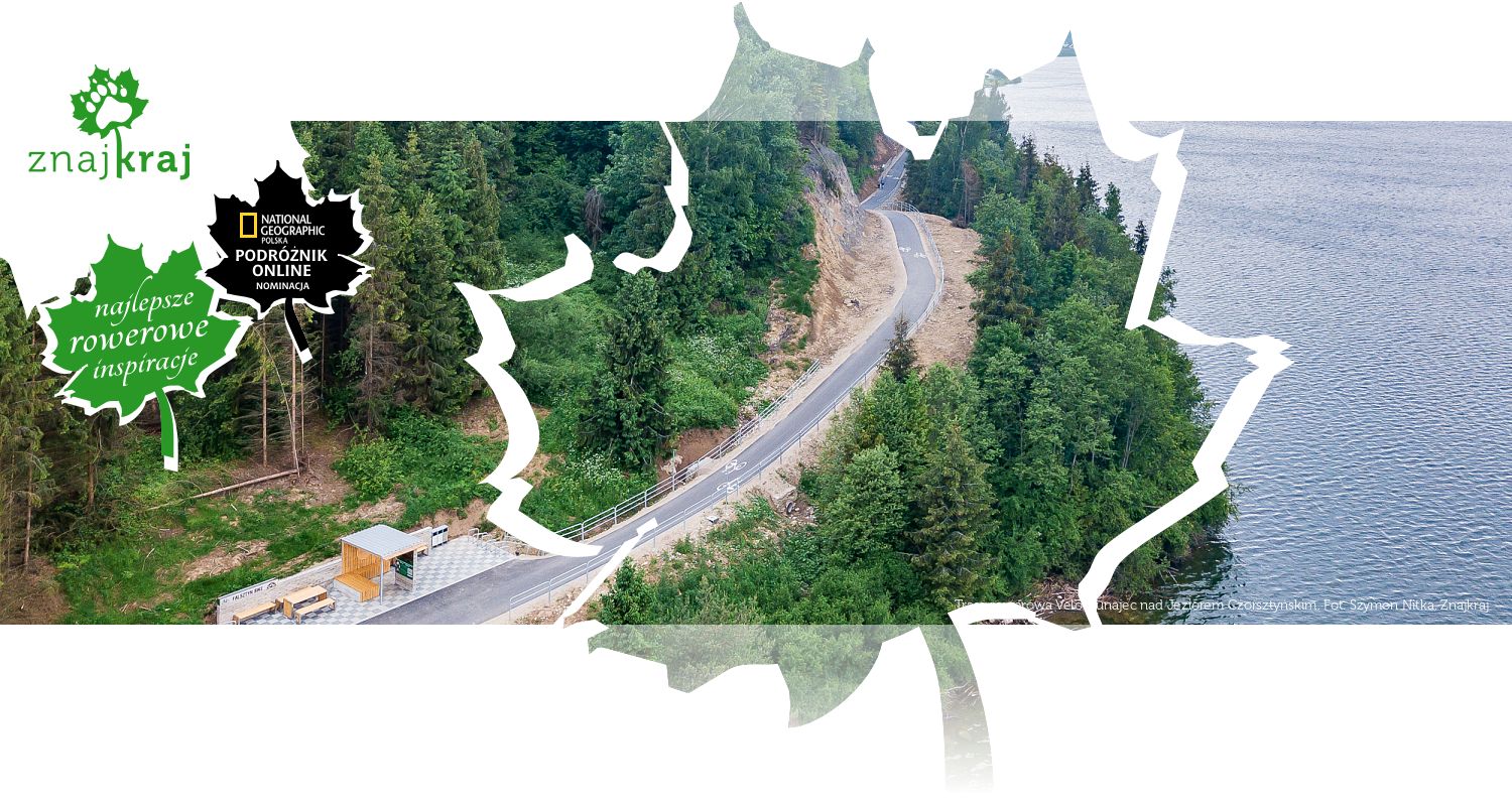 Trasa rowerowa Velo Dunajec nad Jeziorem Czorsztyńskim