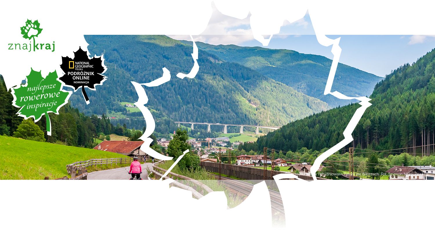 Trasa rowerowa w Południowym Tyrolu we Włoszech