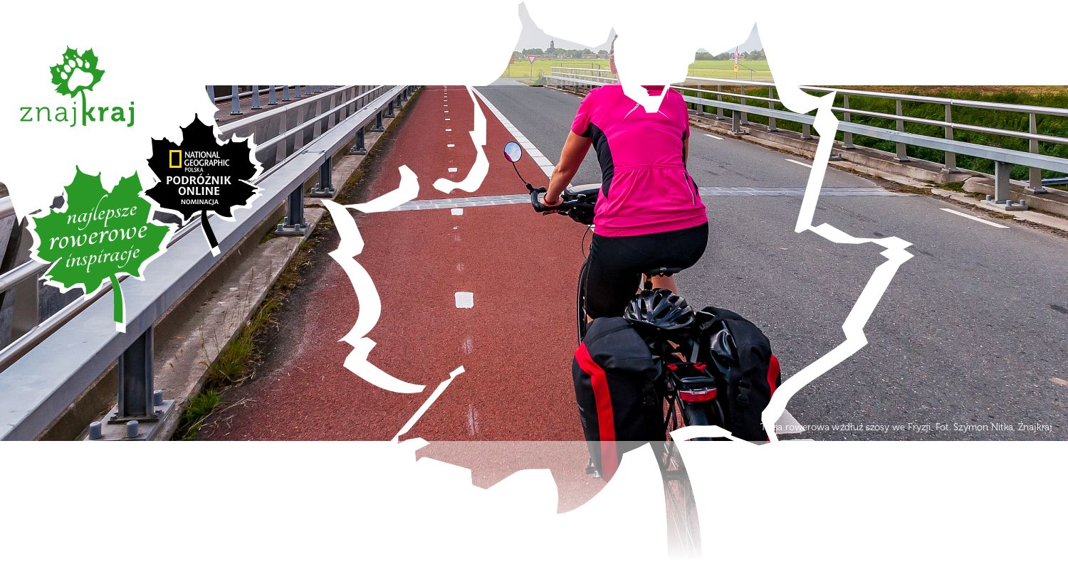 Trasa rowerowa wzdłuż szosy we Fryzji