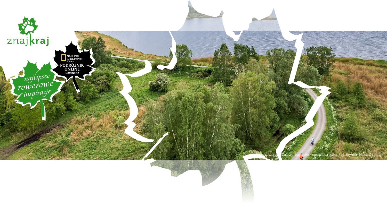 Trasa rowerowa Zalewu Szczecińskiego z lotu ptaka