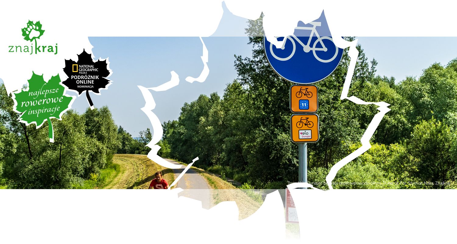 Trasa Velo Dunajec po wale przeciwpowodziowym Dunajca