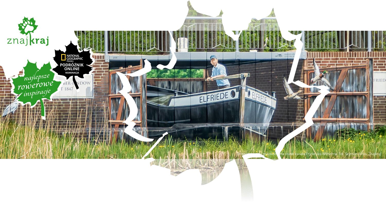 Trójwymiarowe malowidło na śluzie kanału Fryderyka Wilhelma