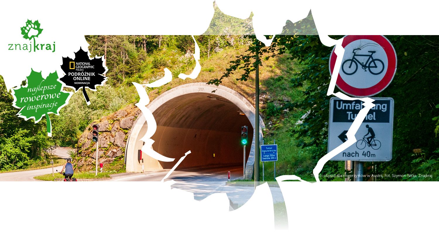 Tunel i objazd dla rowerzystów w Austrii