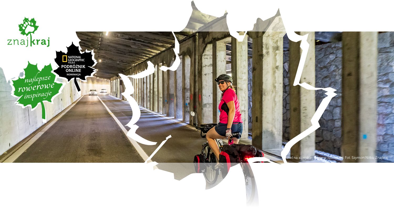 Tunel na alpejskiej trasie w Szwajcarii
