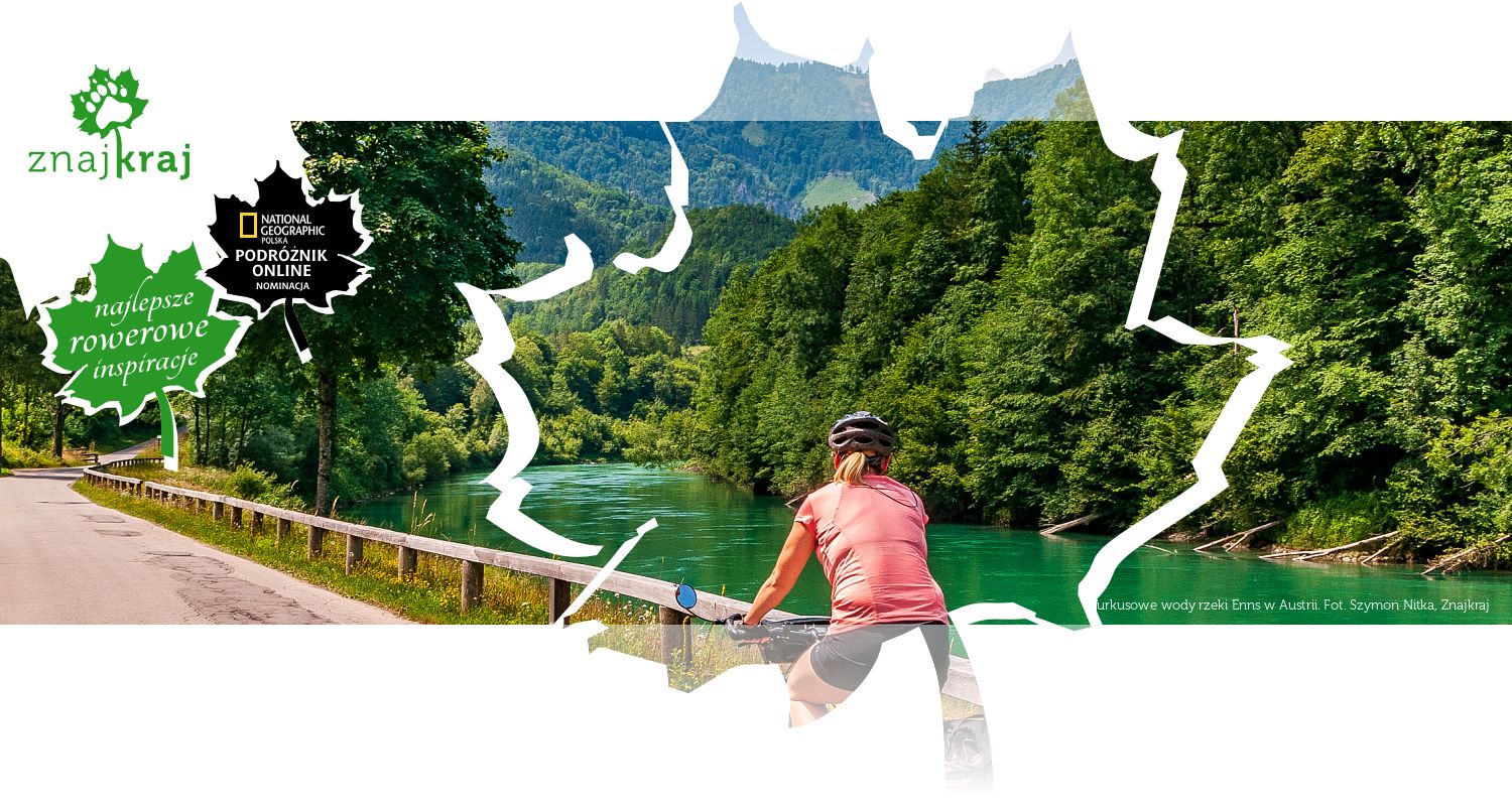 Turkusowe wody rzeki Enns w Austrii