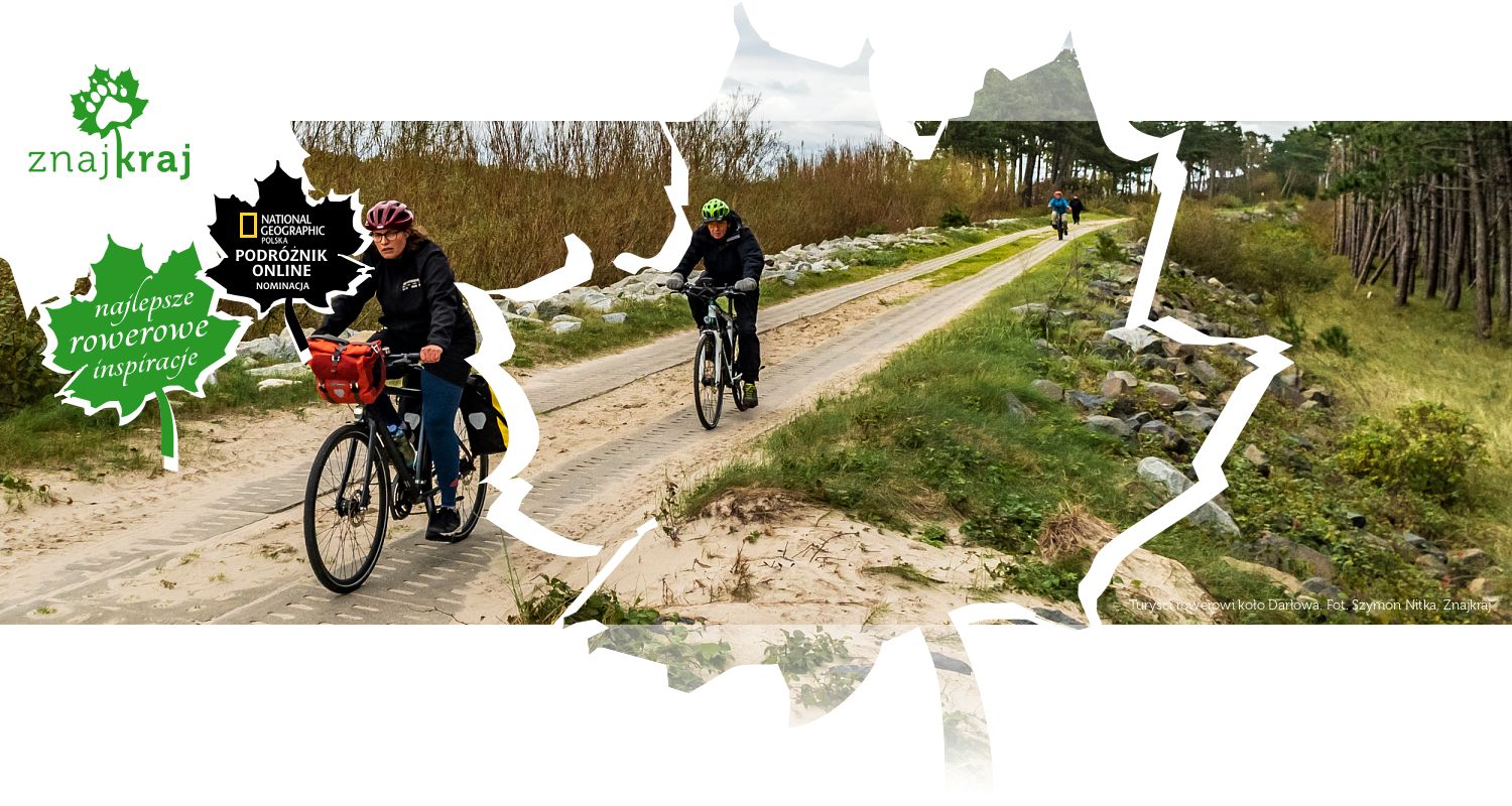 Turyści rowerowi koło Darłowa