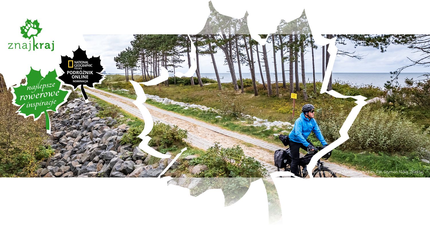 Turysta rowerowy nad Morzem Bałtyckim