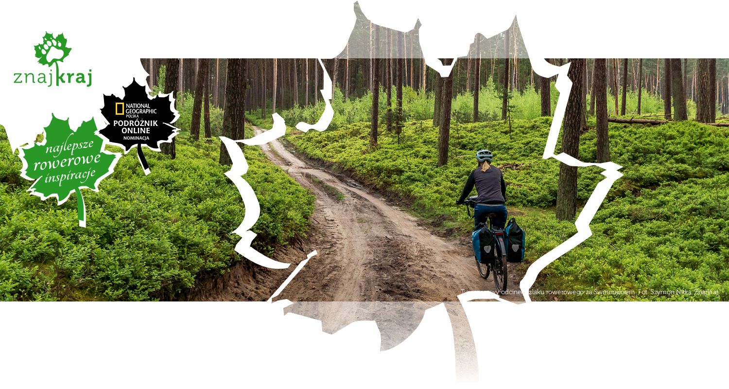 Tymczasowy odcinek szlaku rowerowego za Świnoujściem