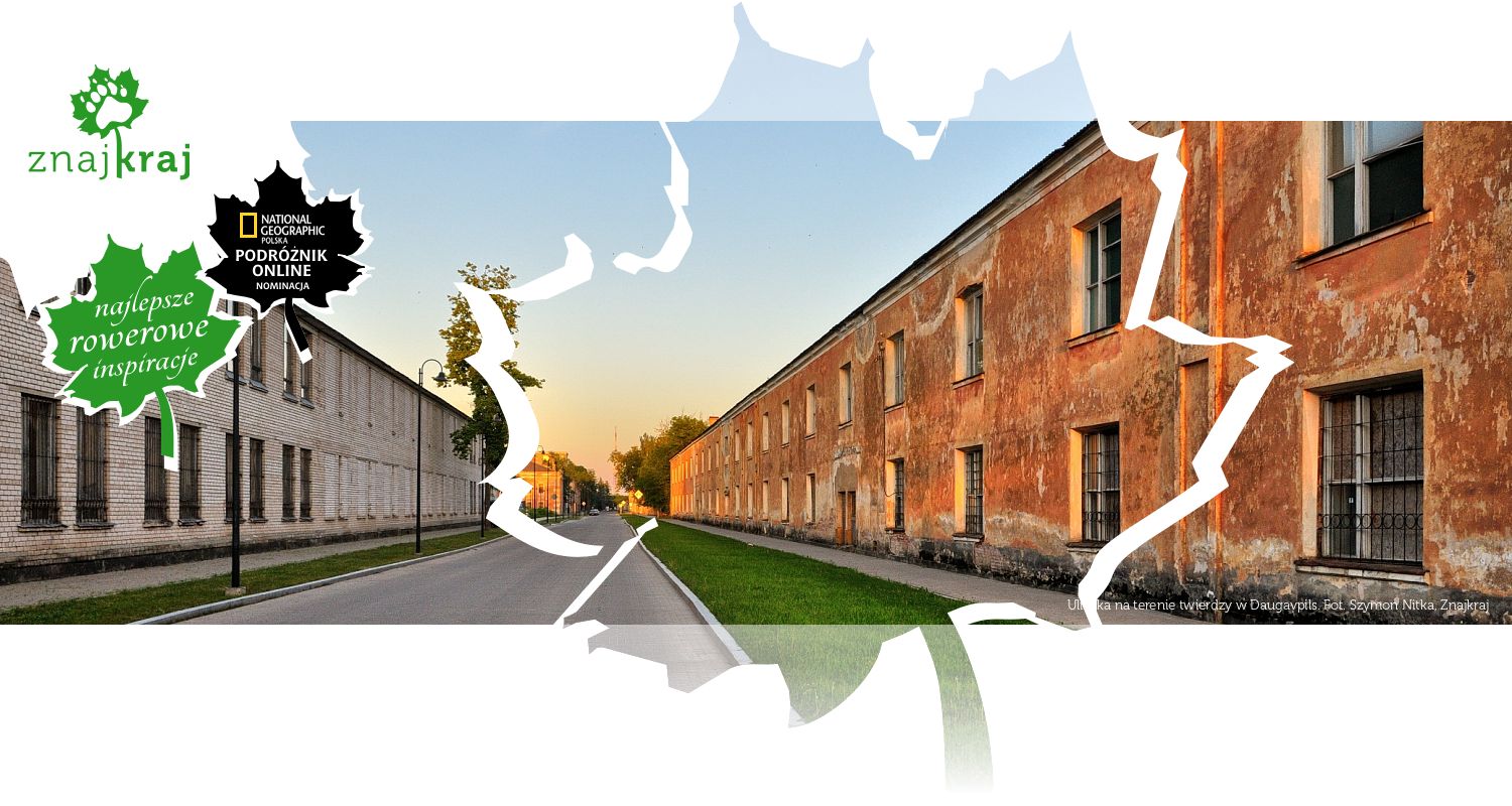 Uliczka na terenie twierdzy w Daugavpils