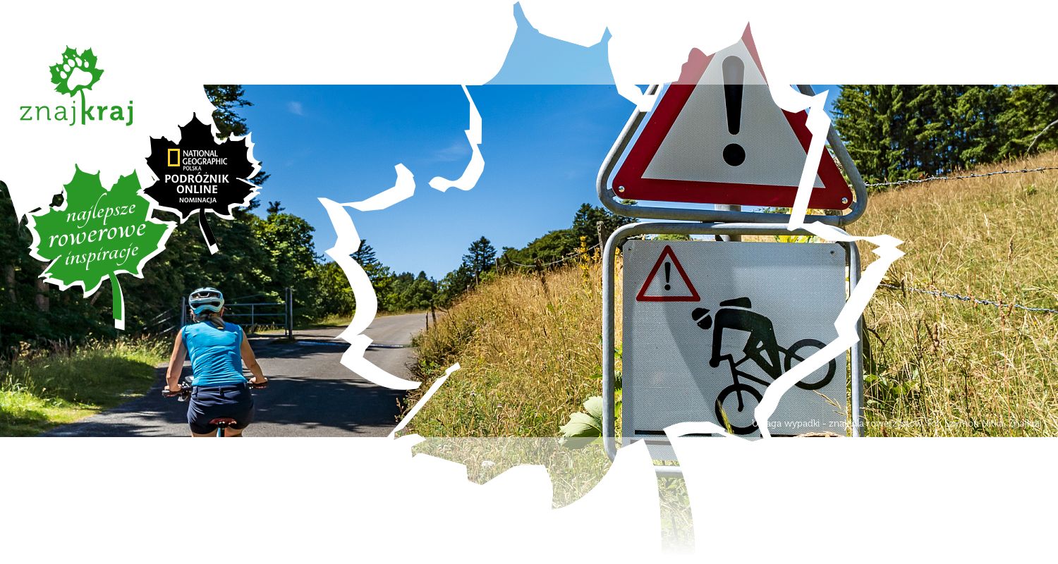 Uwaga wypadki - znak dla rowerzystów