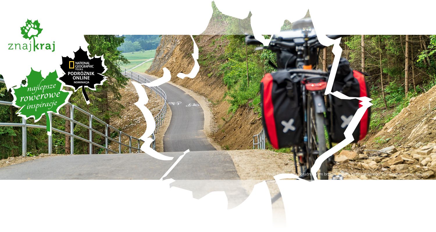 Velo Dunajec na południowym brzegu Jeziora Czorsztyńskiego