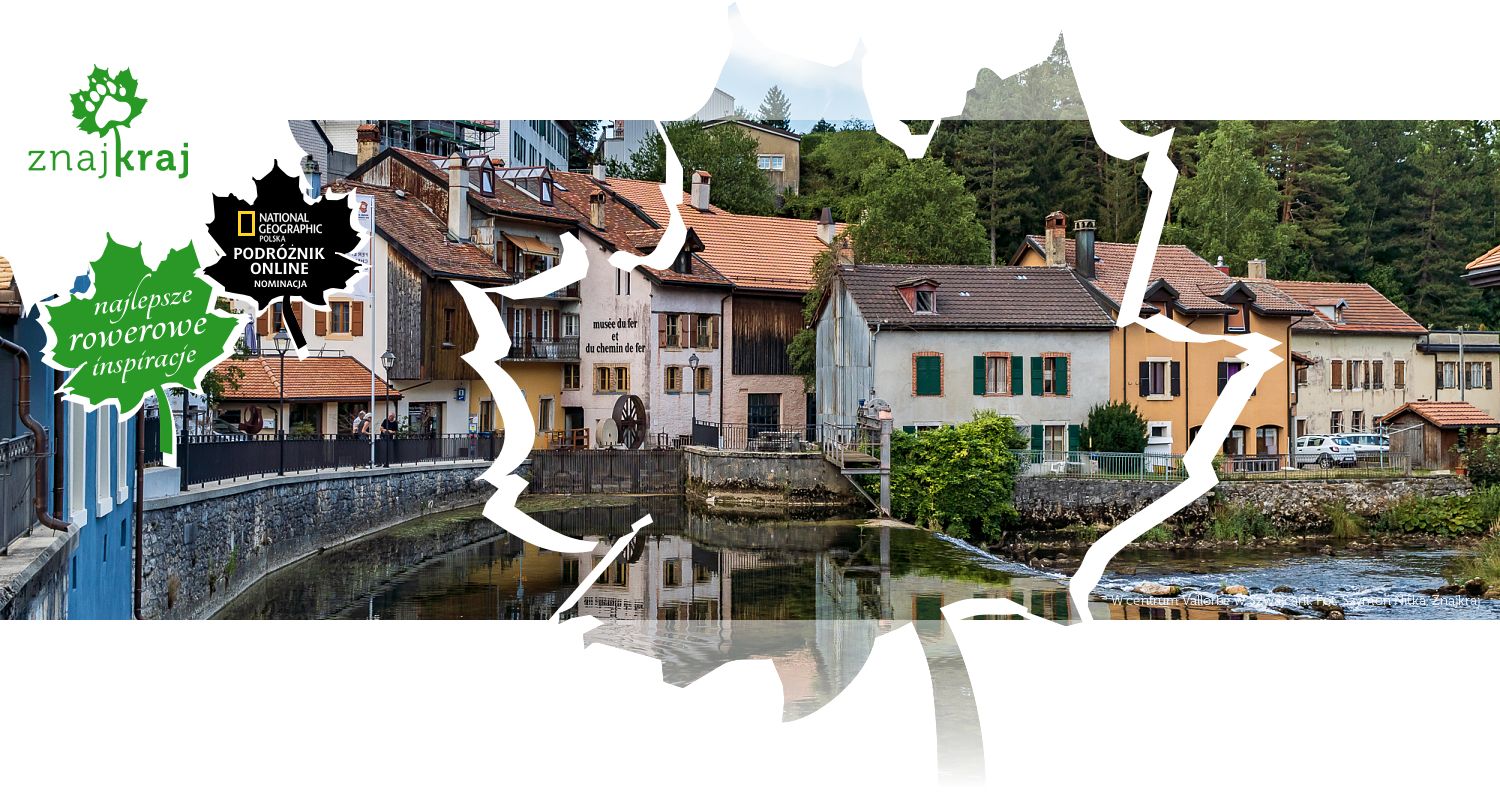 W centrum Vallorbe w Szwajcarii