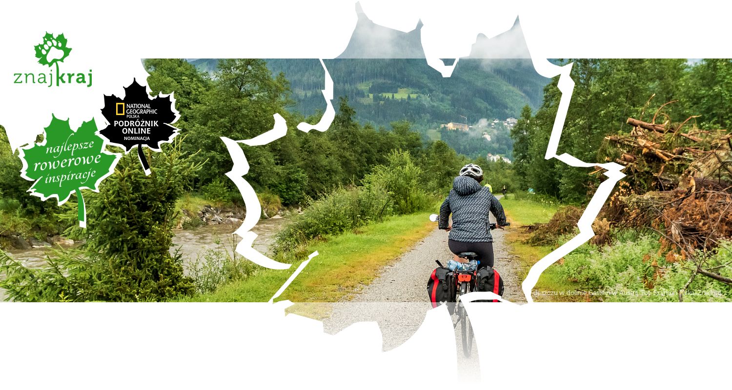 W deszczu w dolinie Gastein w Austrii