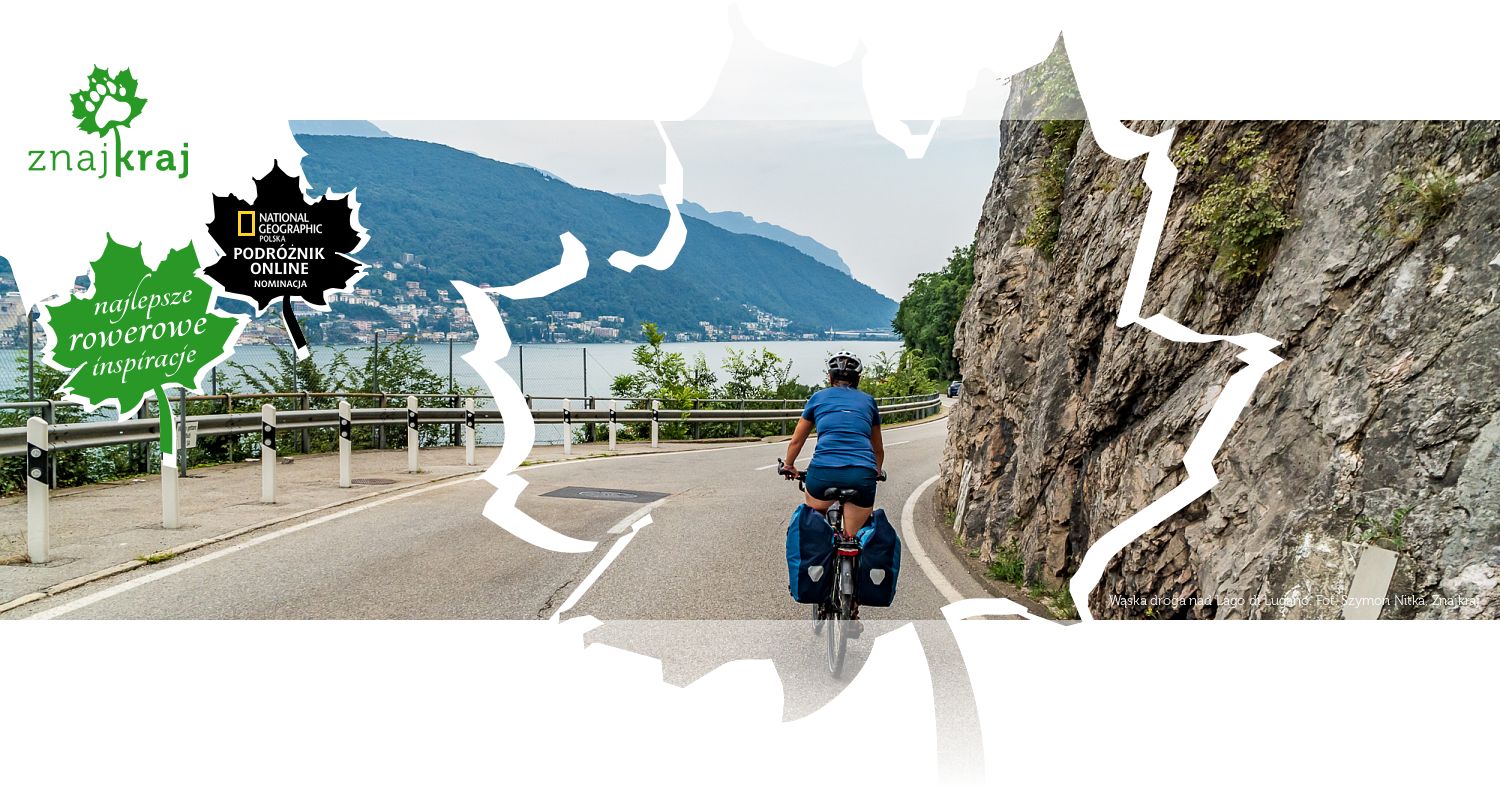 Wąska droga nad Lago di Lugano