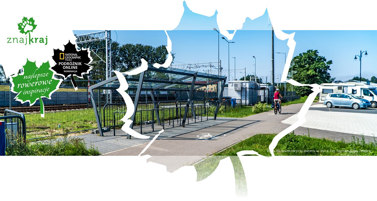 Wiata dla rowerów przy dworcu w Ustce