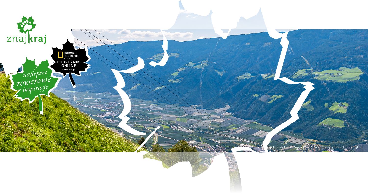 Widok na dolinę Adygi w Dolomitach