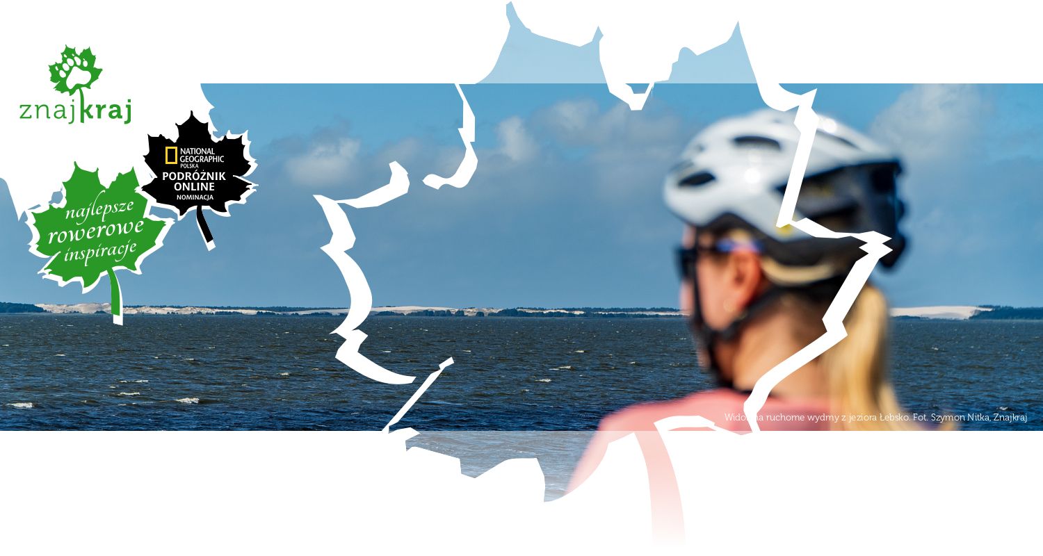 Widok na ruchome wydmy z jeziora Łebsko