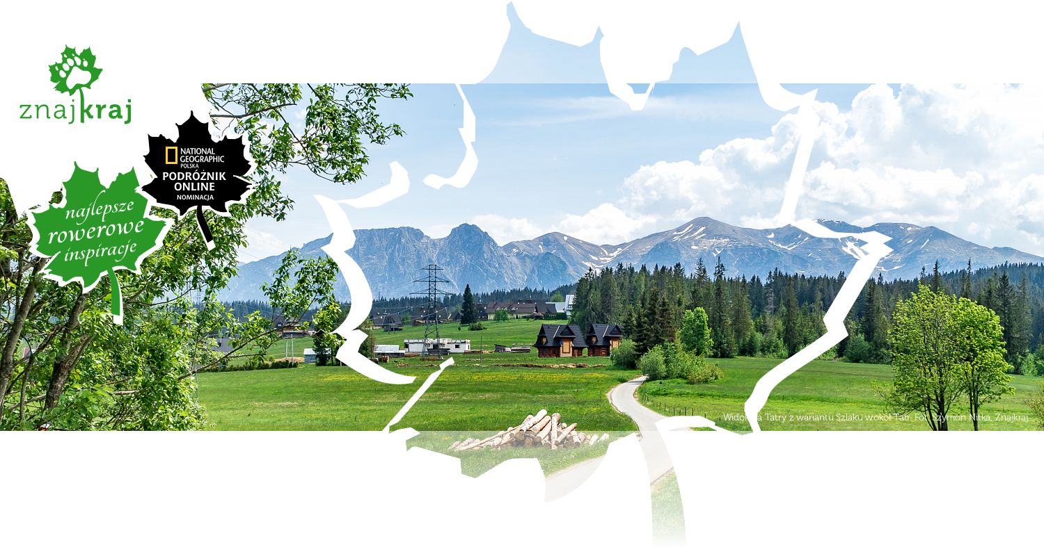Widok na Tatry z wariantu Szlaku wokół Tatr