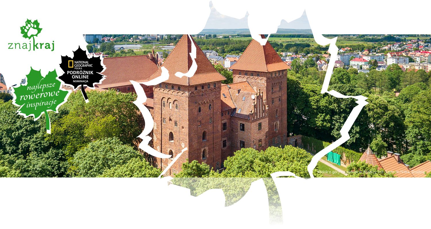 Widok z góry na zamek w Nidzicy
