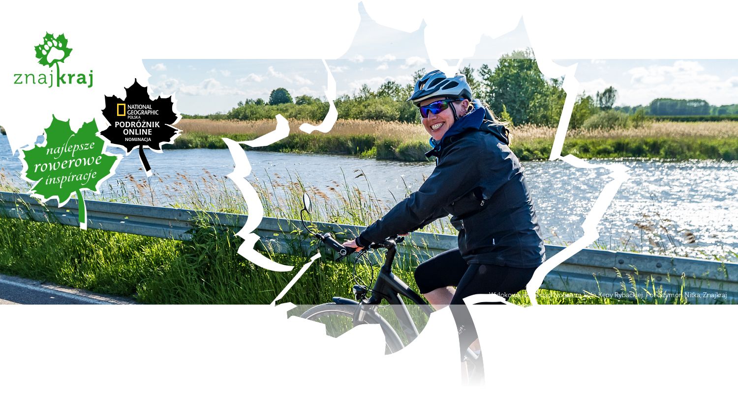 Widokowa szosa nad Nogatem koło Kępy Rybackiej