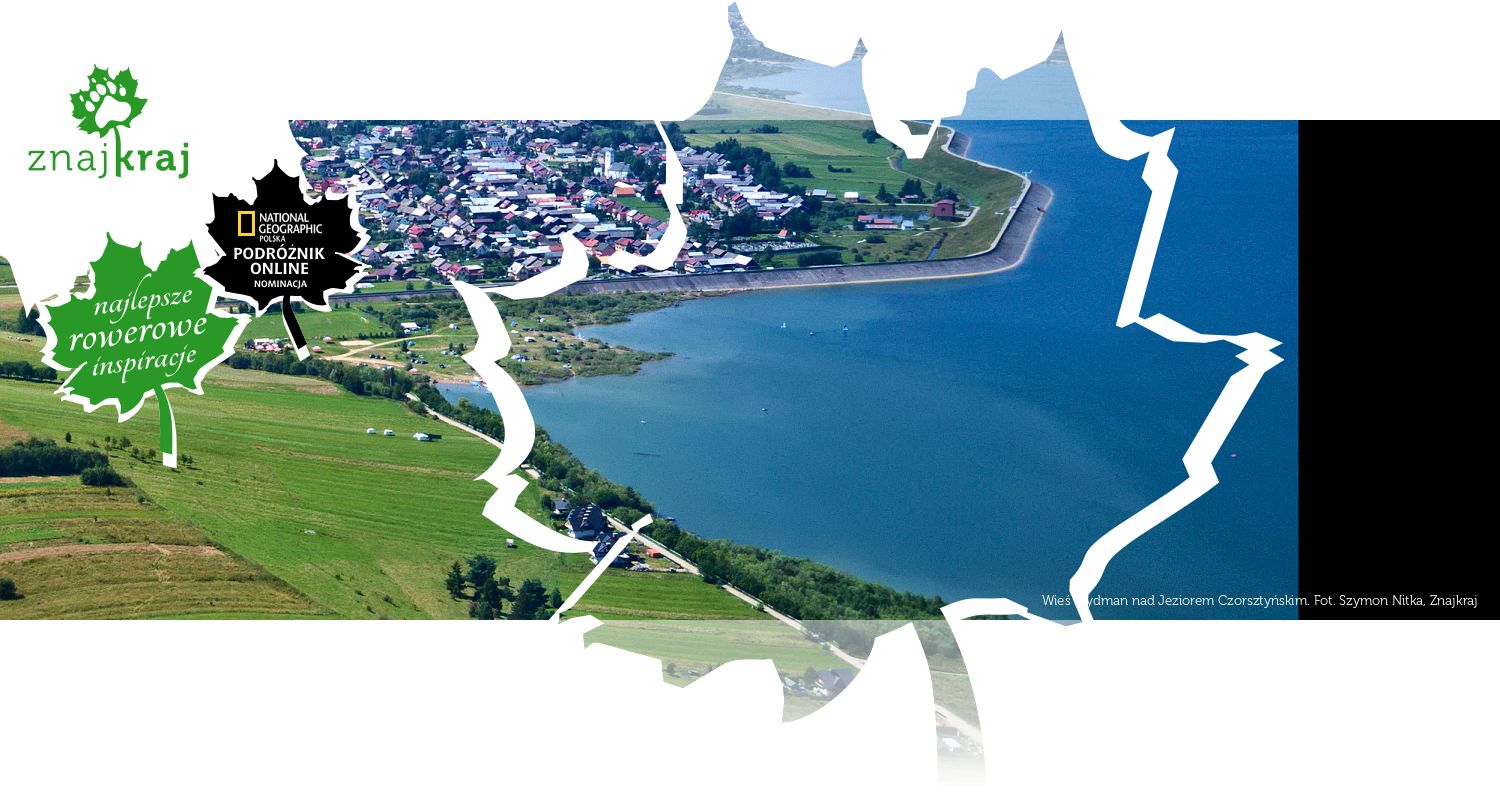 Wieś Frydman nad Jeziorem Czorsztyńskim