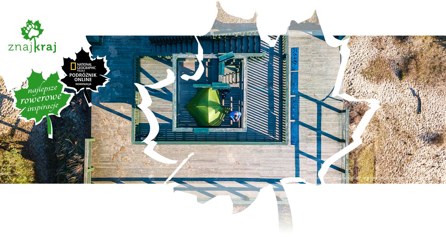 Wieża obserwacyjna na górze Pirat z lotu ptaka