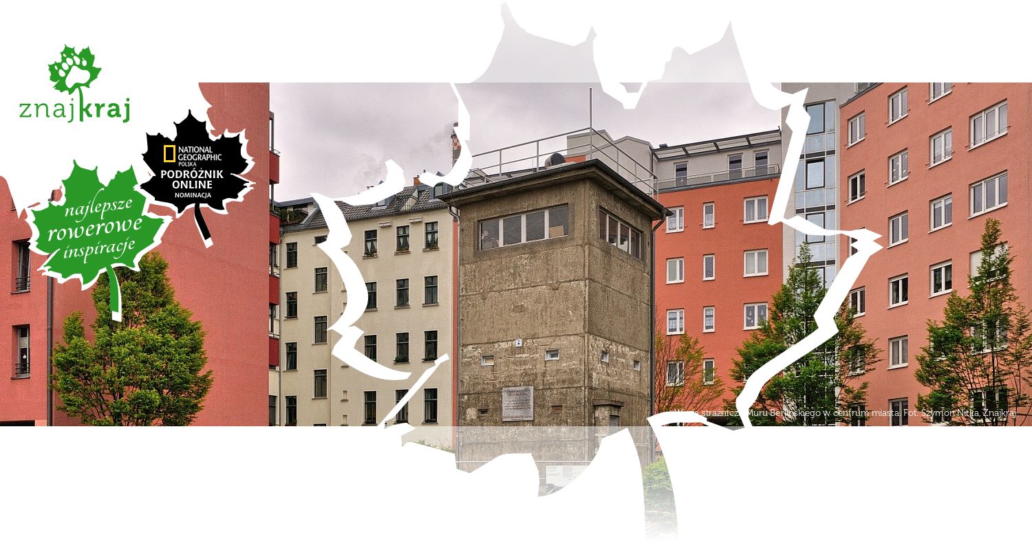 Wieża strażnicza Muru Berlińskiego w centrum miasta