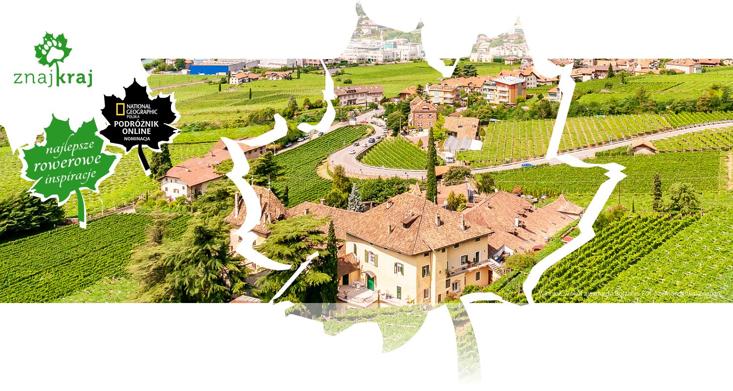 Winnice wokół zjazdu do Bolzano