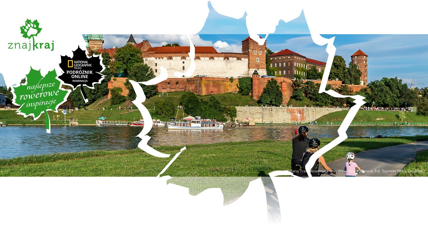 Wiślana Trasa Rowerowa koło Wawelu w Krakowie