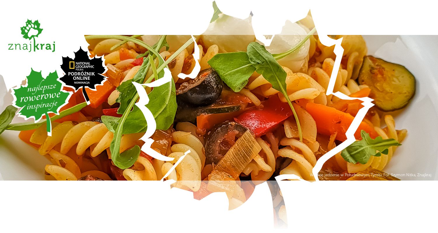 Włoskie jedzenie w Południowym Tyrolu