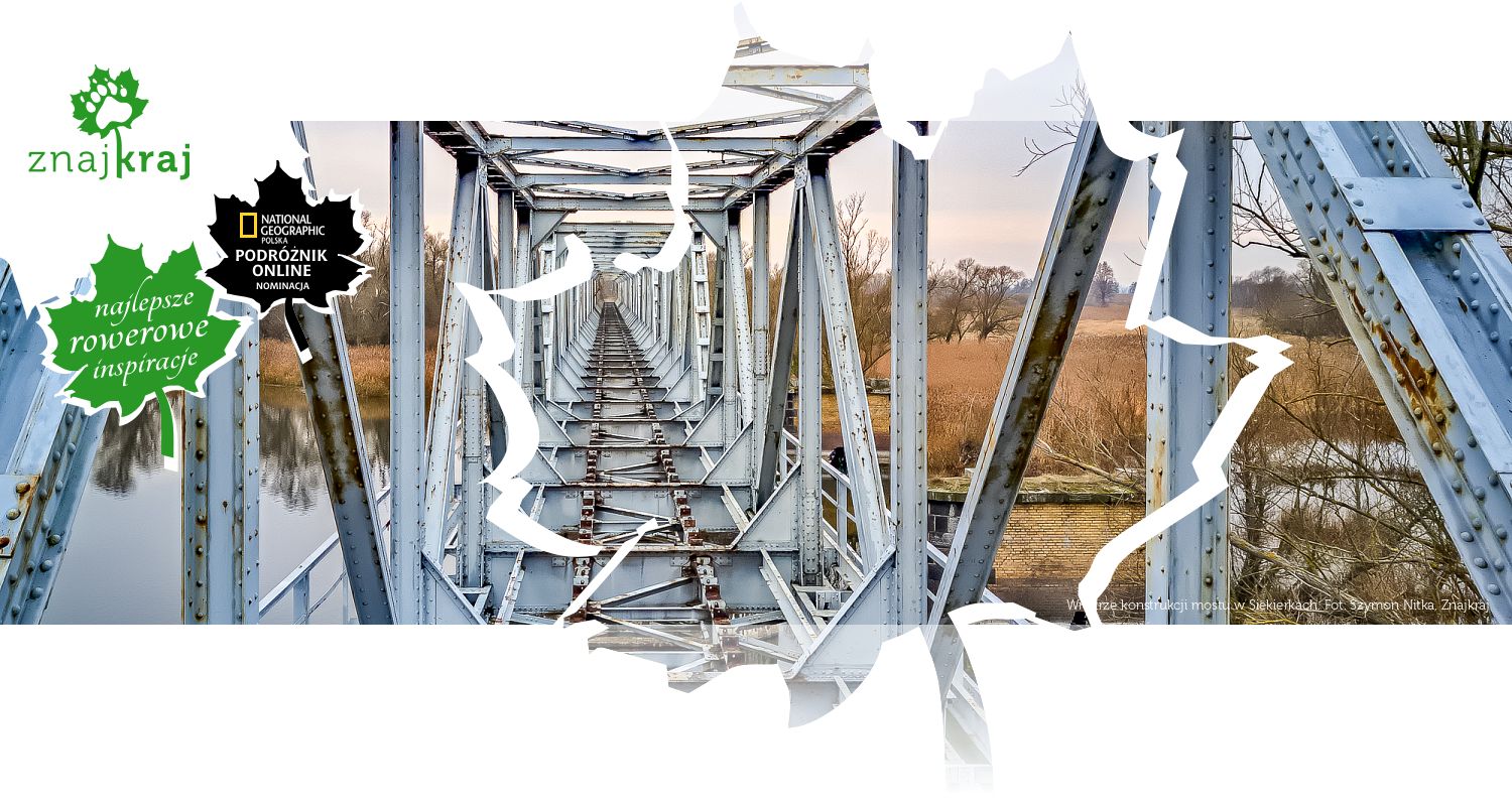 Wnętrze konstrukcji mostu w Siekierkach