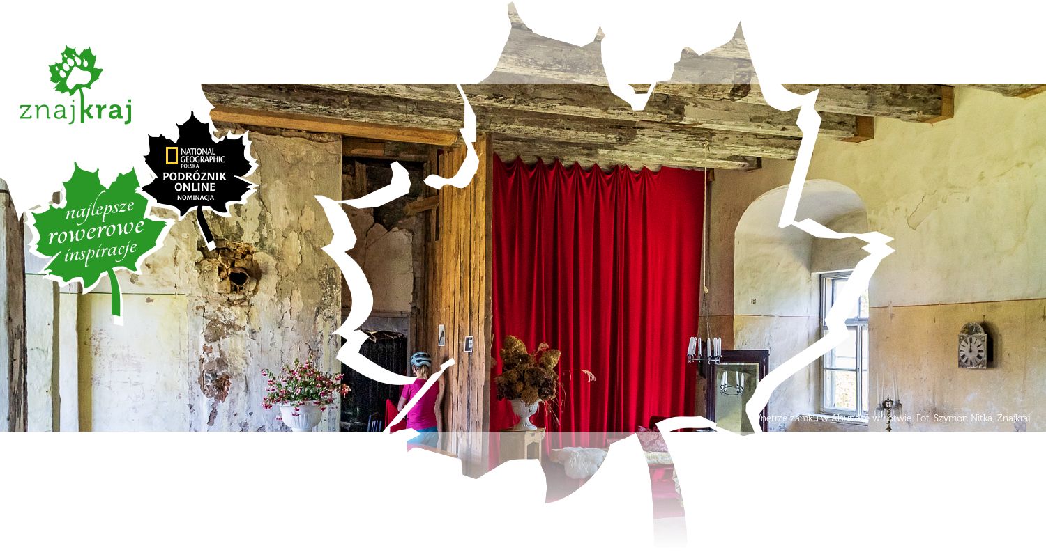 Wnętrze zamku w Alsundze w Łotwie