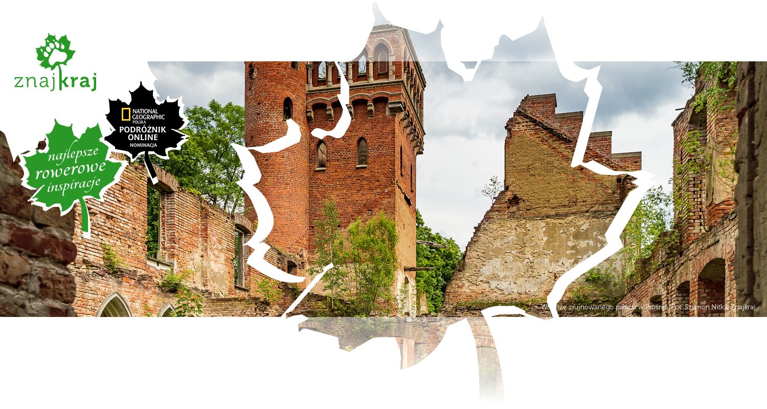 Wnętrze zrujnowanego pałacu w Prośnie