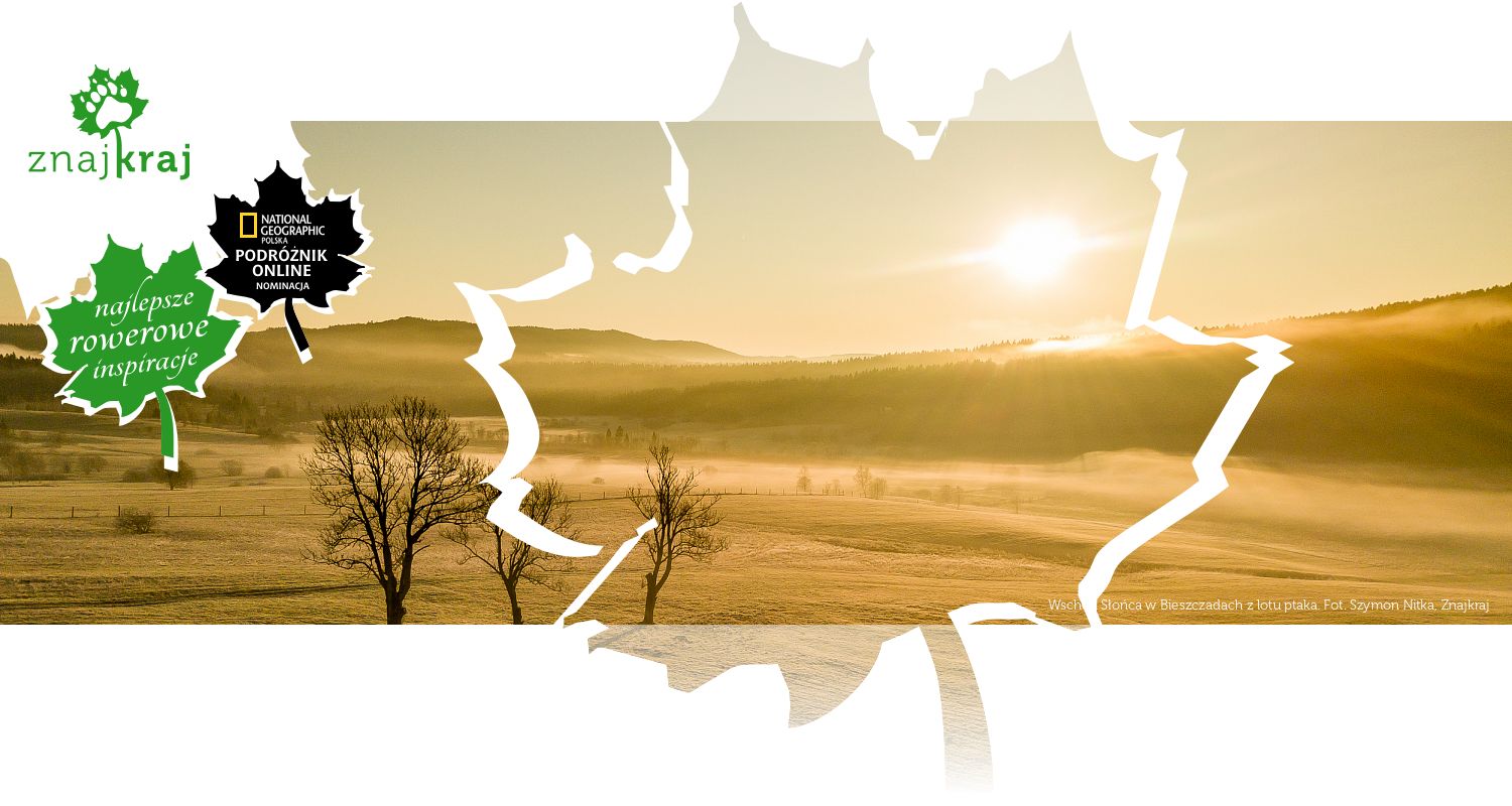 Wschód Słońca w Bieszczadach z lotu ptaka